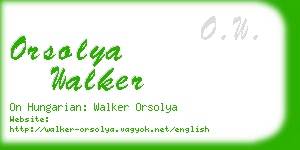 orsolya walker business card